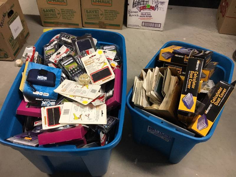 lot 381 image: Large Lot of Electronic Items, Phone Cases, Dust Covers, Etc.