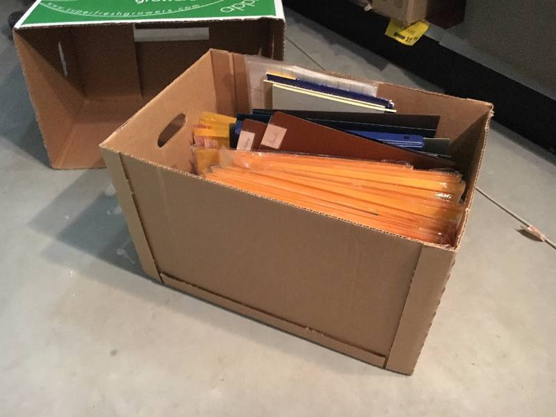 lot 216 image: Tote of Shipping Envolopes and Folders