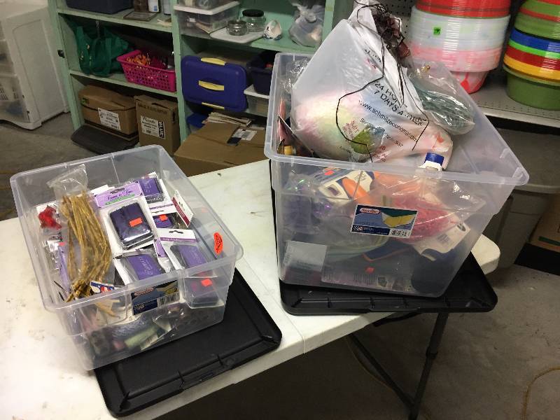 lot 236 image: 2 Totes of Scrapbooking & Craft Supplies