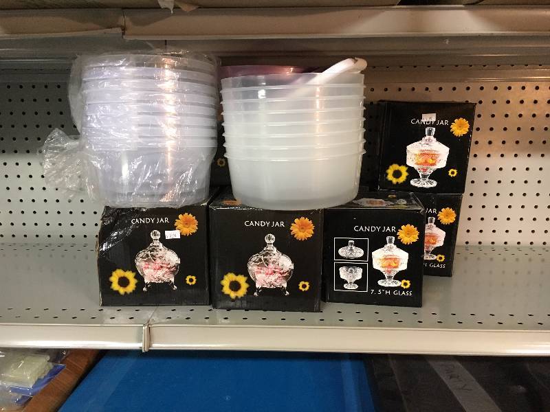 lot 243 image: Candy Jars and Bowls