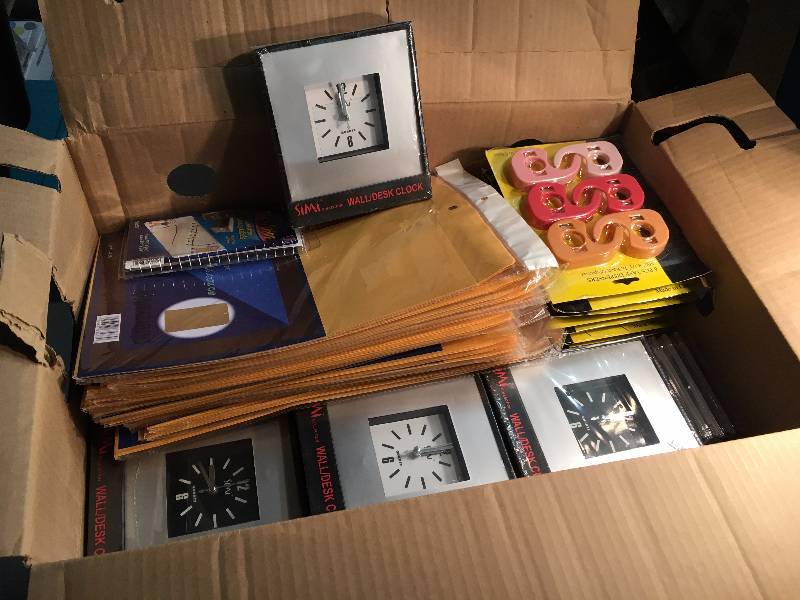 lot 246 image: Box of Office Supplies