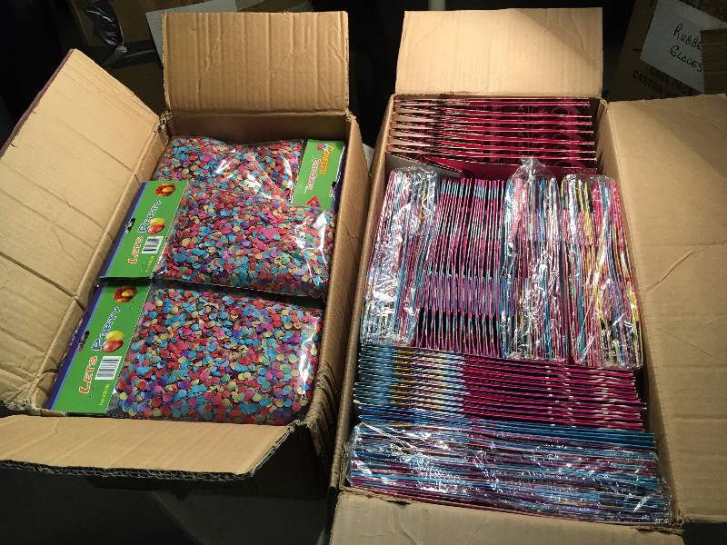 lot 257 image: 2 Boxes of Party Supplies
