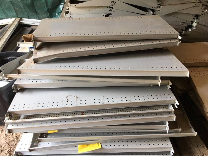 HUGE LOT of Gondola Shelving,Uprights,Parts, Misc Encore Going Out of Business Sale (Part 2