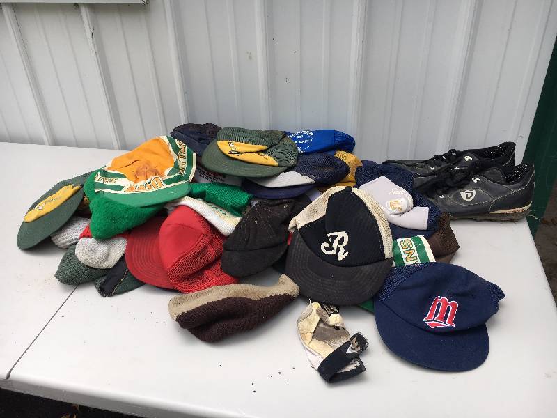 Vintage Hat and Size 11 Cleats Lot