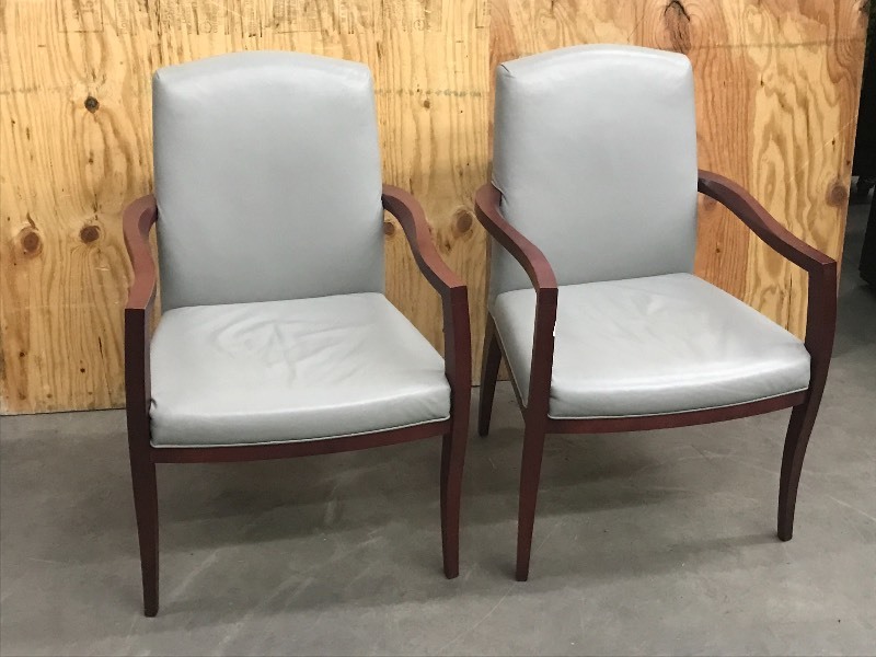 lot 20 image: (2) Office  Waiting Room Chairs