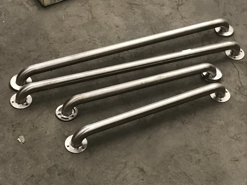 lot 60 image: (4) Stainless Steel Grab Bars