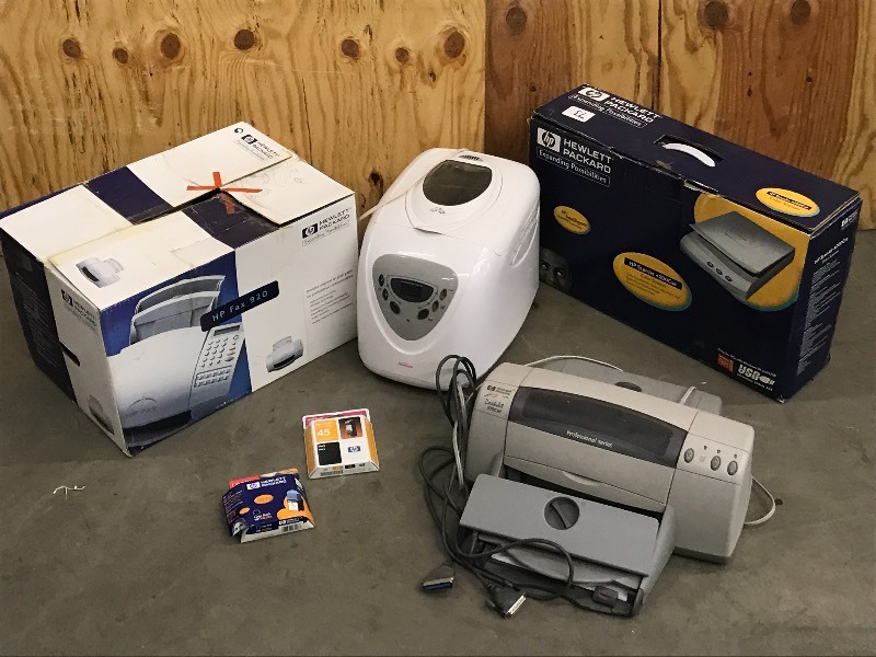 lot 73 image: Bread Maker, Printer, Fax Machine, Scanner