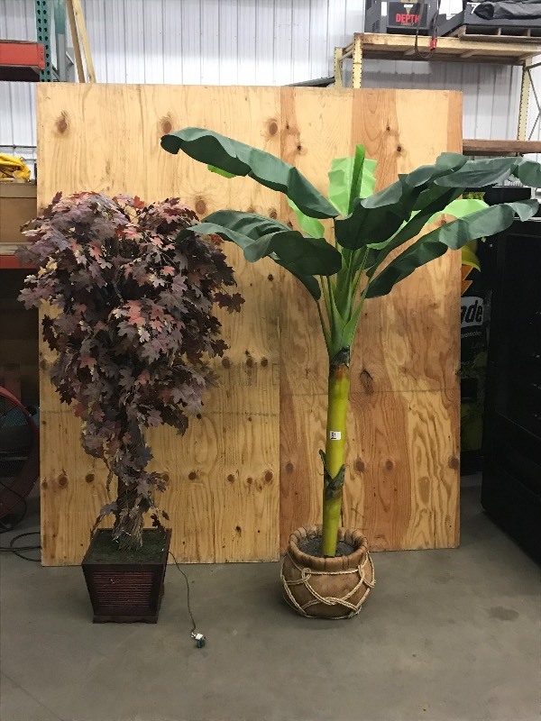 lot 81 image: (2) Artificial Trees