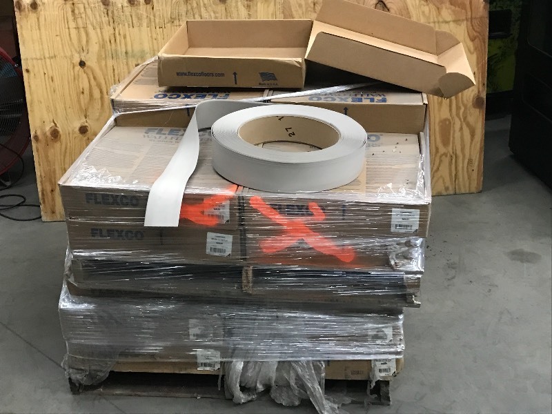 lot 90 image: (23) Boxes Of Rubber Wall Base