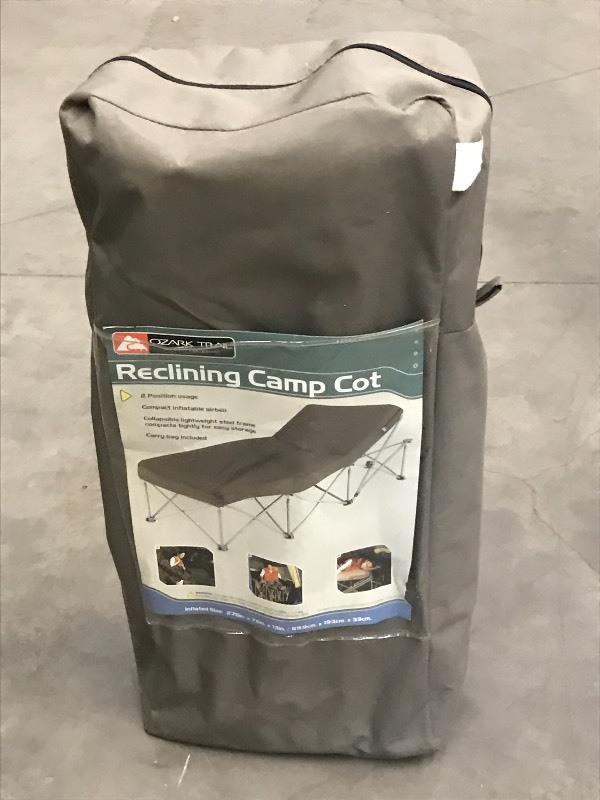 lot 113 image: Reclining Camp Cot