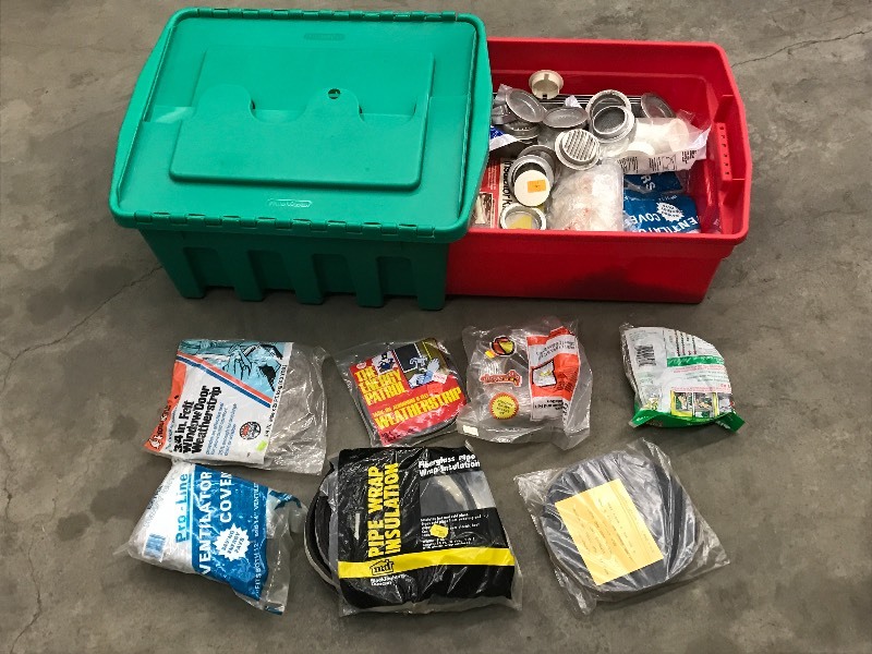 lot 114 image: Plastic Bin With Assorted Contents