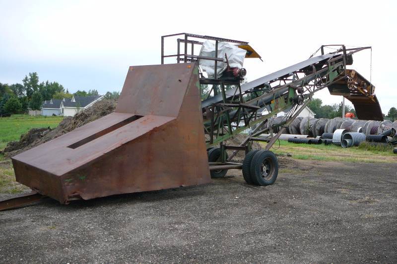 Portable Stacking Conveyor Rock or Dirt