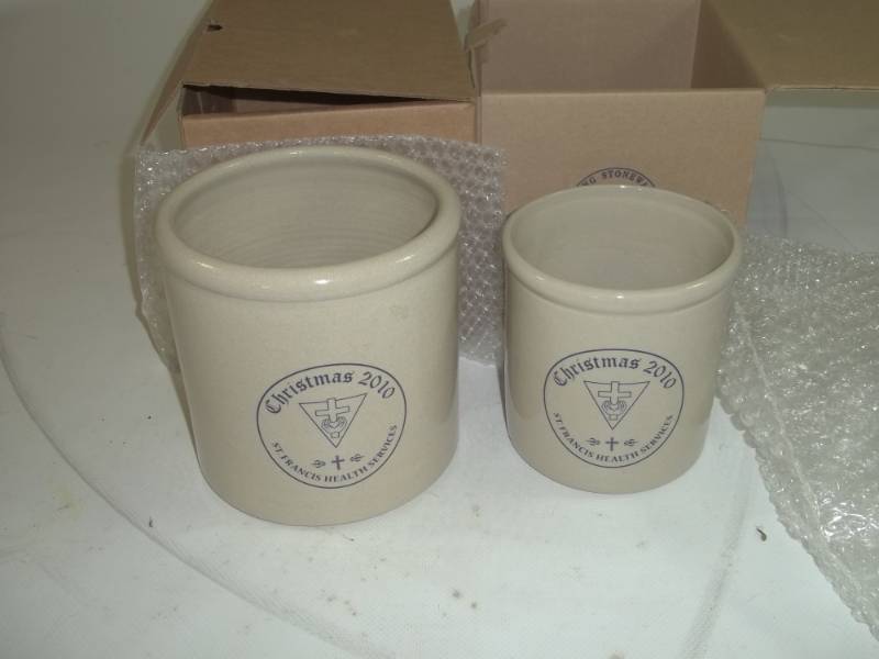 lot 74 image: Pair of Red Wing Dcor Crocks