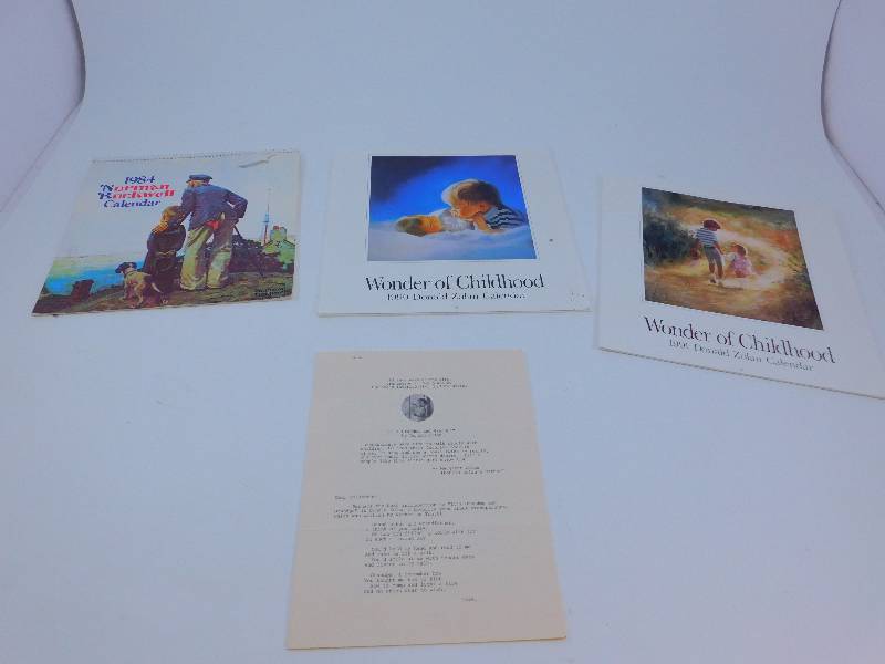 lot 74 image: Vintage Calenders