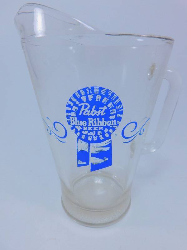 lot 55 image: Vintage Pabst Blue Ribbon Pitcher