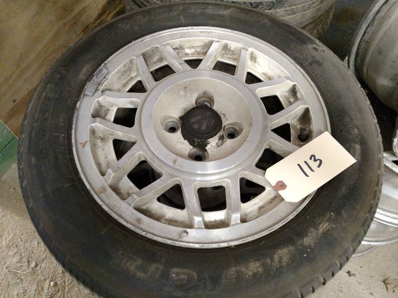 lot 113 image: (4) Goodyear Eagle GTII P18560R14 ...