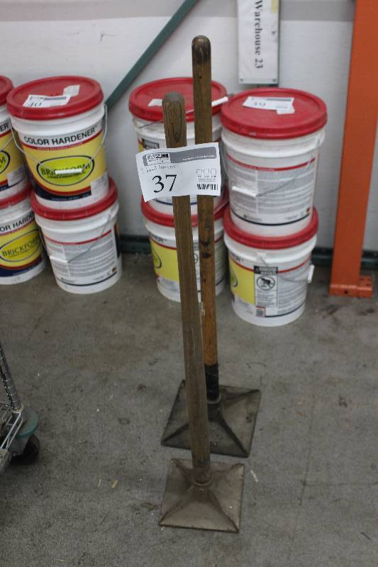 lot 37 image: Lot of (2) Hand Tampers