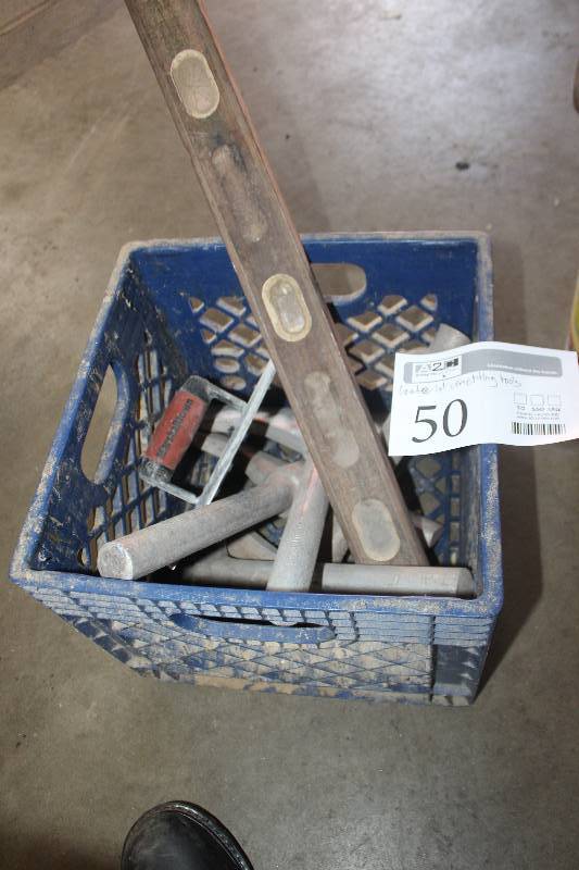 lot 50 image: Bucket Lot of Cement Hand Tools