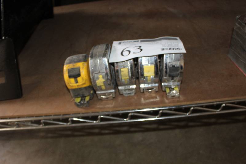 lot 63 image: Lot of (5) 25ft. Tape Measures