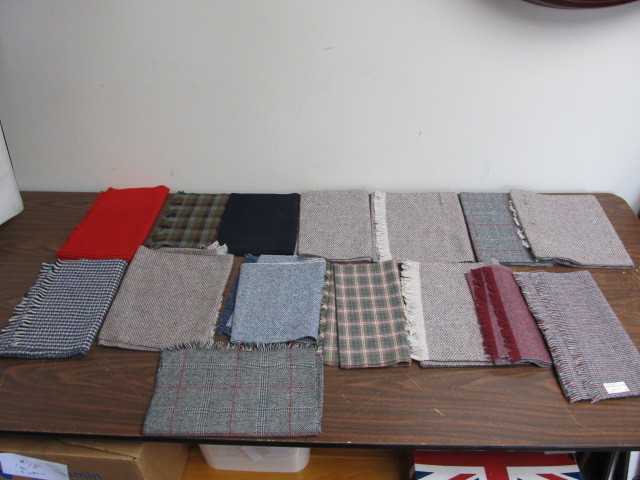 lot 33 image: Large Lot of Vintage Wool Scarves