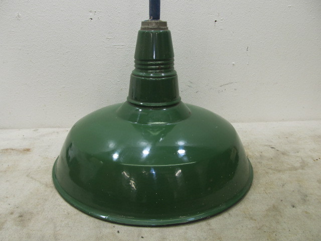 lot 92 image: Vintage 1930s Goodrich Porcelain Service Station Industrial Light #2