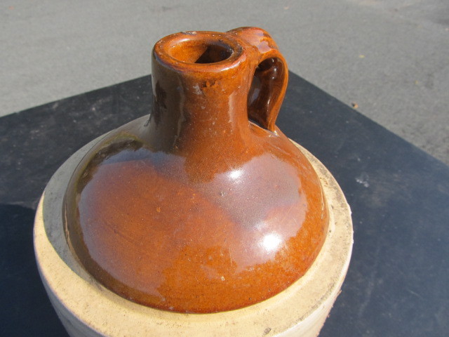 lot 116 image: VintageAntique Stoneware Whiskey Jug