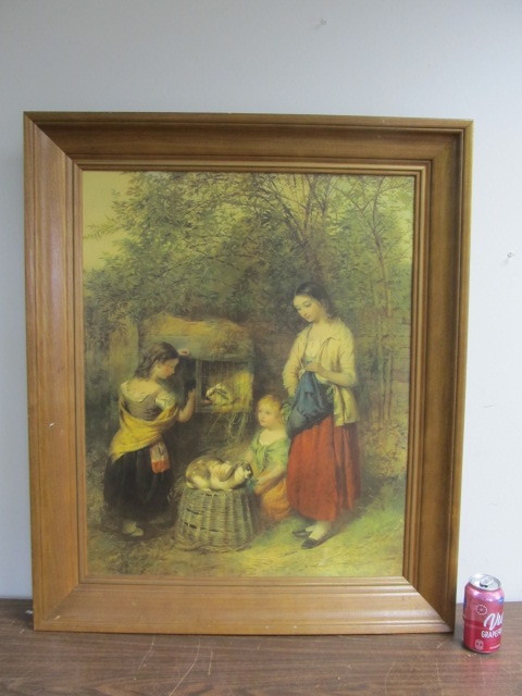lot 197 image: Large Vintage Framed Print