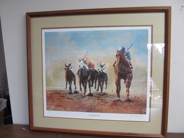 lot 202 image: Signed & Numbered Laura Landingham Print Let The Horses Run