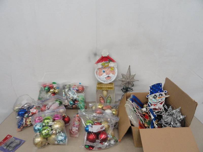Christmas Bulbs, Tree Topper, Lights