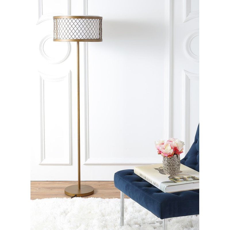 lot 11 image: Akron 58.25 Floor Lamp