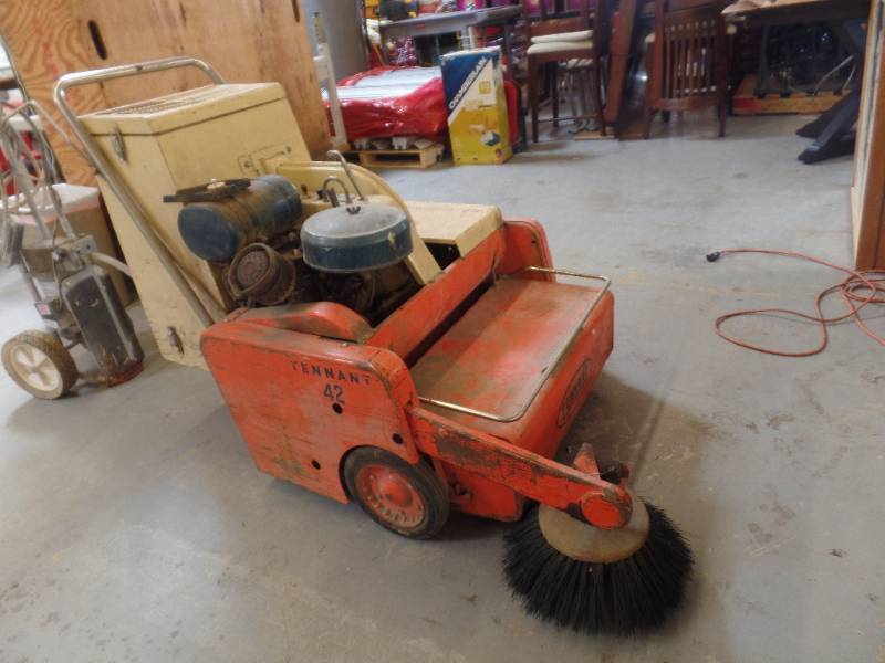 WALK BEHIND PARKING LOT SWEEPER