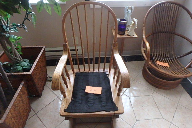 lot 20 image: Oak GliderRocker