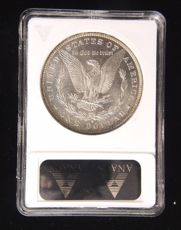 1881-OO (O over O) MORGAN SILVER DOLLAR MS62 ANACS VAM5