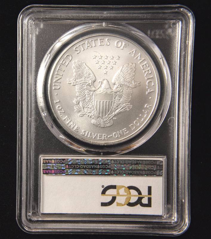 2007 AMERICAN SILVER EAGLE 1 TROY OZ. .999 FINE SILVER DOLLAR MS69 PCGS