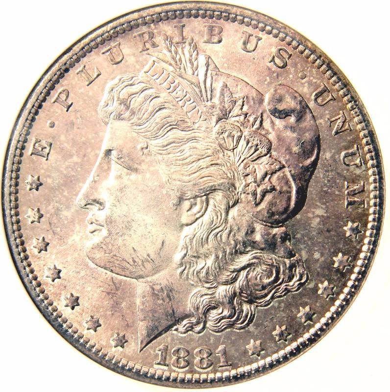 1881-S MORGAN SILVER DOLLAR MS65 ANACS
