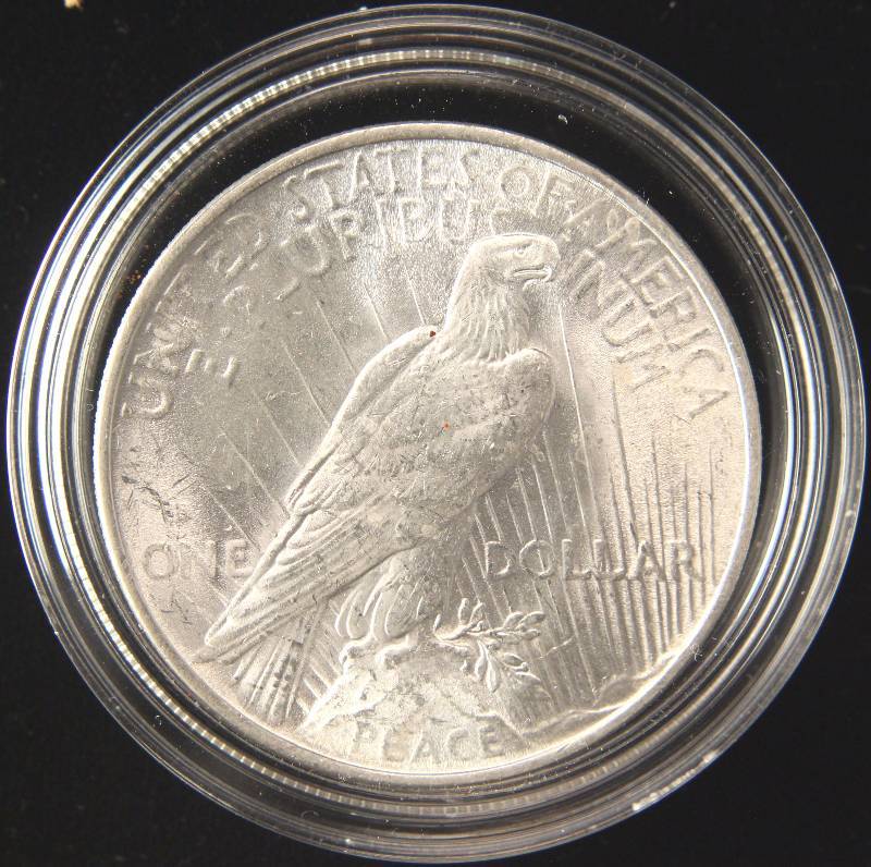 1922 PEACE SILVER DOLLAR BU UNC IN AIRTITE HOLDER