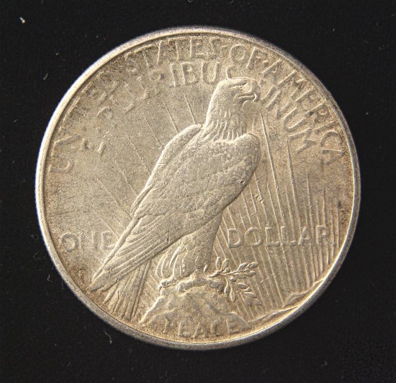 1923-S PEACE SILVER DOLLAR AU