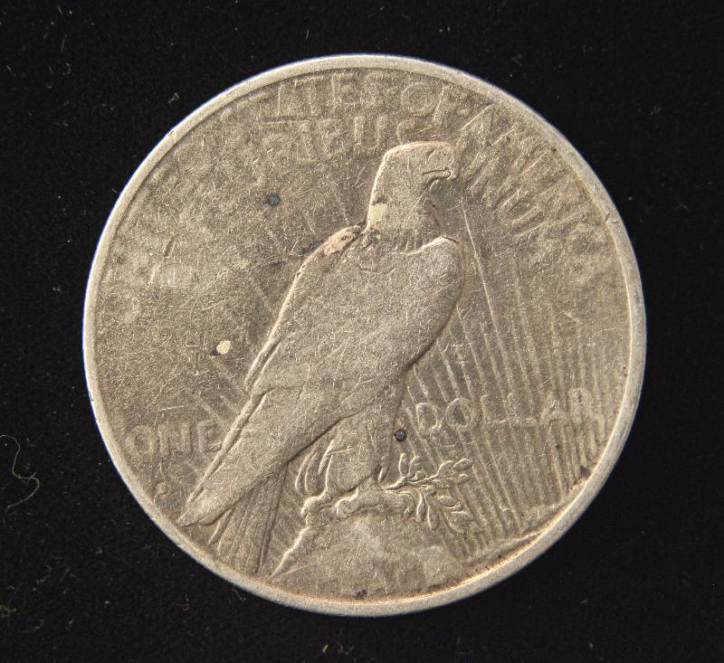 1934-D PEACE SILVER DOLLAR FINE
