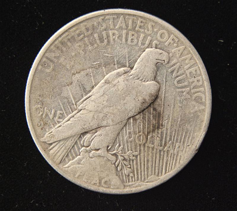 1934-S PEACE SILVER DOLLAR VF