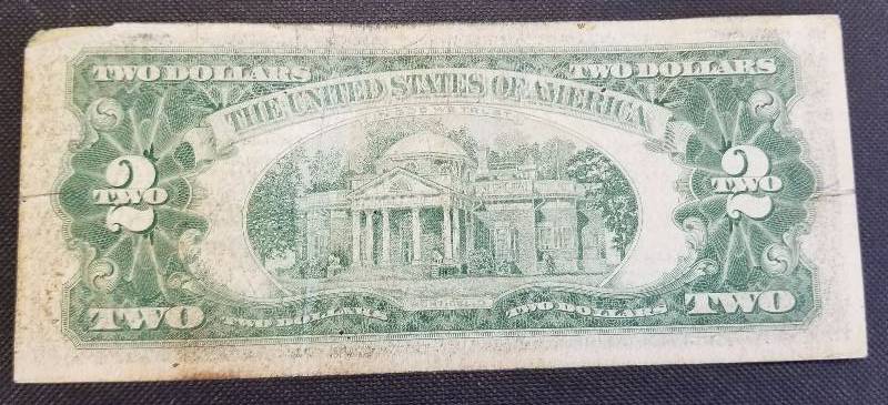 1963-A US RED SEAL $2 FEDERAL RESERVE NOTE