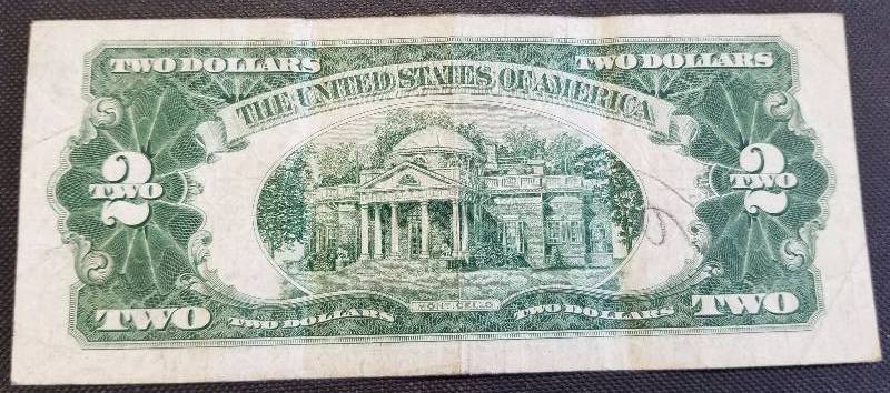 1928-G US $2 RED SEAL FEDERAL RESERVE NOTE