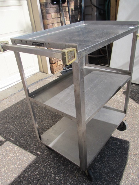 lot 333 image: Stainless Steel Rolling Cart