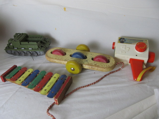 lot 39 image: Vintage Toy Lot - Fire Extinguisher, Cherry Bomb