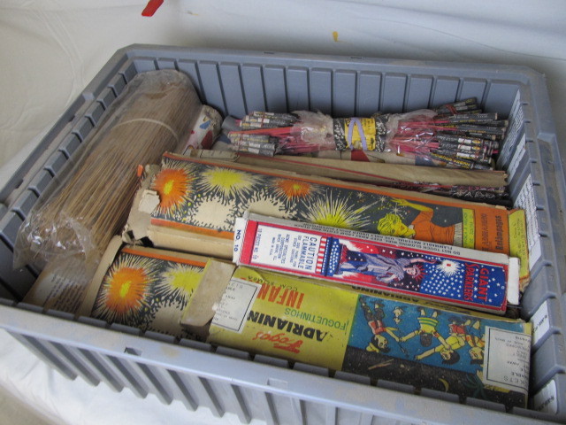 lot 31 image: Lot of Vintage Fireworks