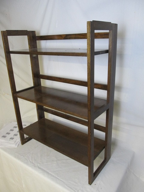 lot 75 image: Wooden Folding Shelf