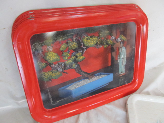 lot 123 image: Large Lot of Decorative Trays