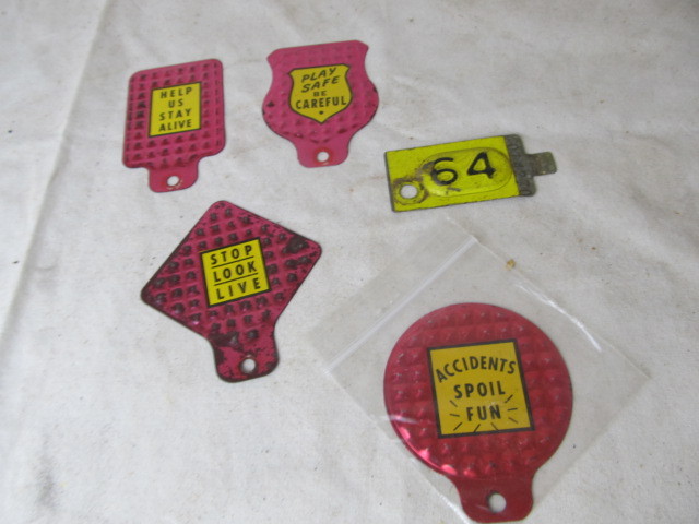lot 179 image: Bicycle License Plate Signs