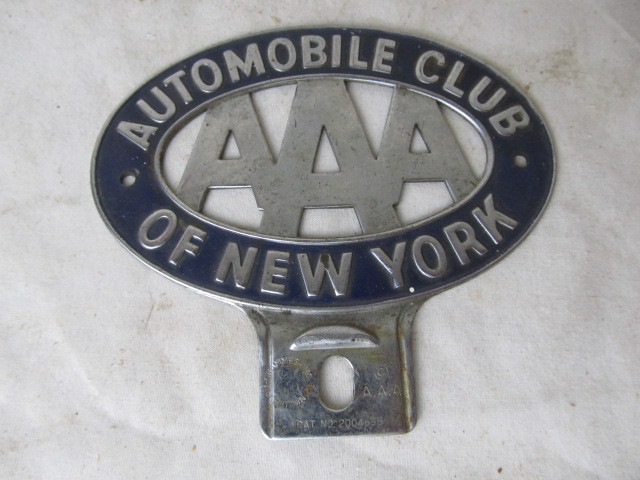 lot 184 image: AAA New York License Topper