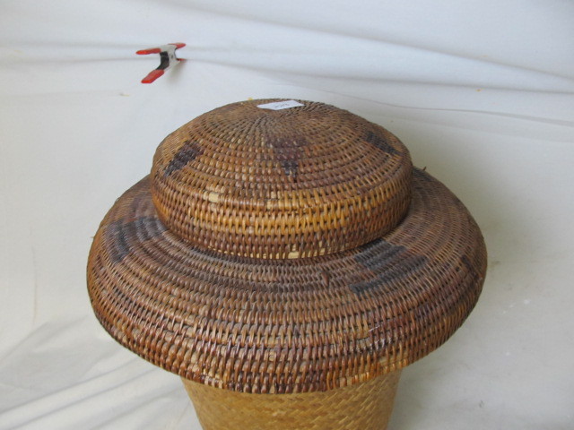 lot 344 image: Snake Basket w Brass Snake Paper Weight