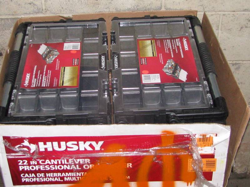 Husky Cantilever Storage Boxes